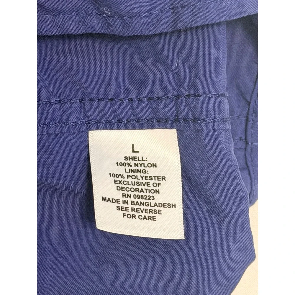 Magellan Outdoors Fish Gear Mens L Blue Long Sleeve Fishing Shirt Relaxed Fit